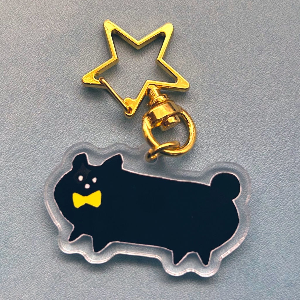 黒はんぺんさんアクリルキーホルダー