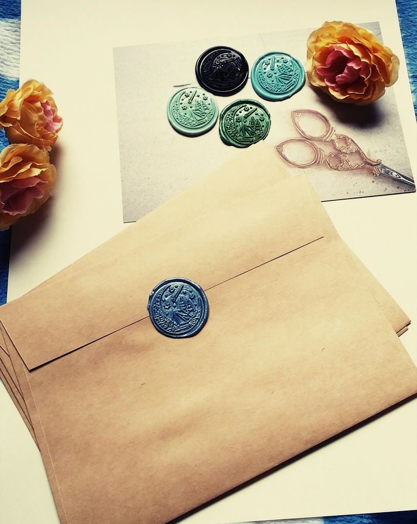 封筒 シーリングスタンプ Cherry Shop Booth