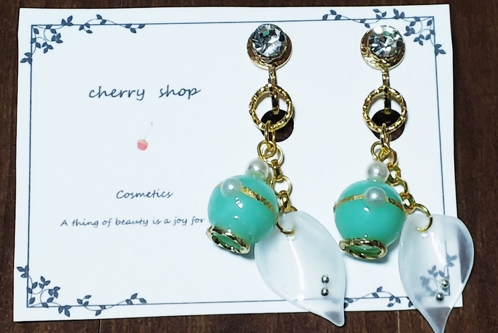 花びらチークミニ レジンアクセサリー Cherry Shop Booth 花びらチークミニ レジンアクセサリー Cherry Shop Booth