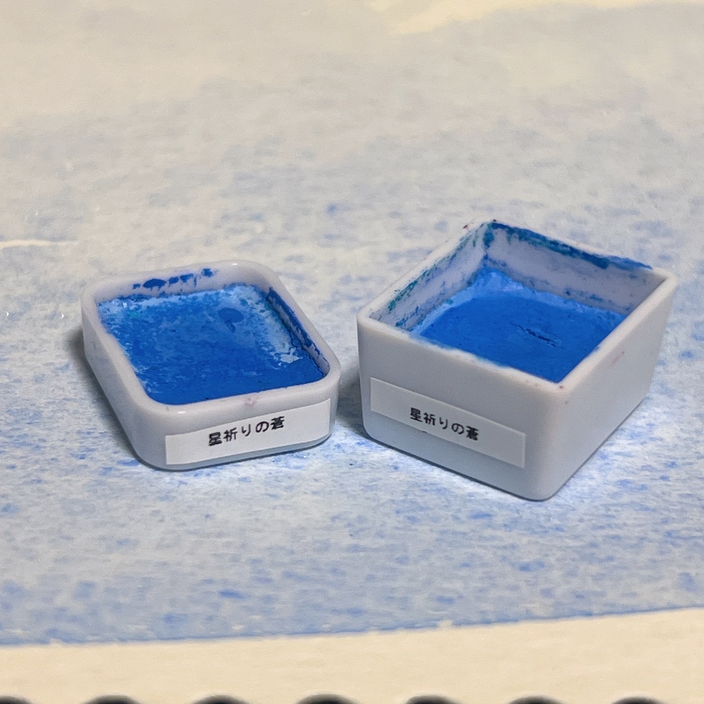 星祈りの蒼《らくれ水彩s2 No.002》