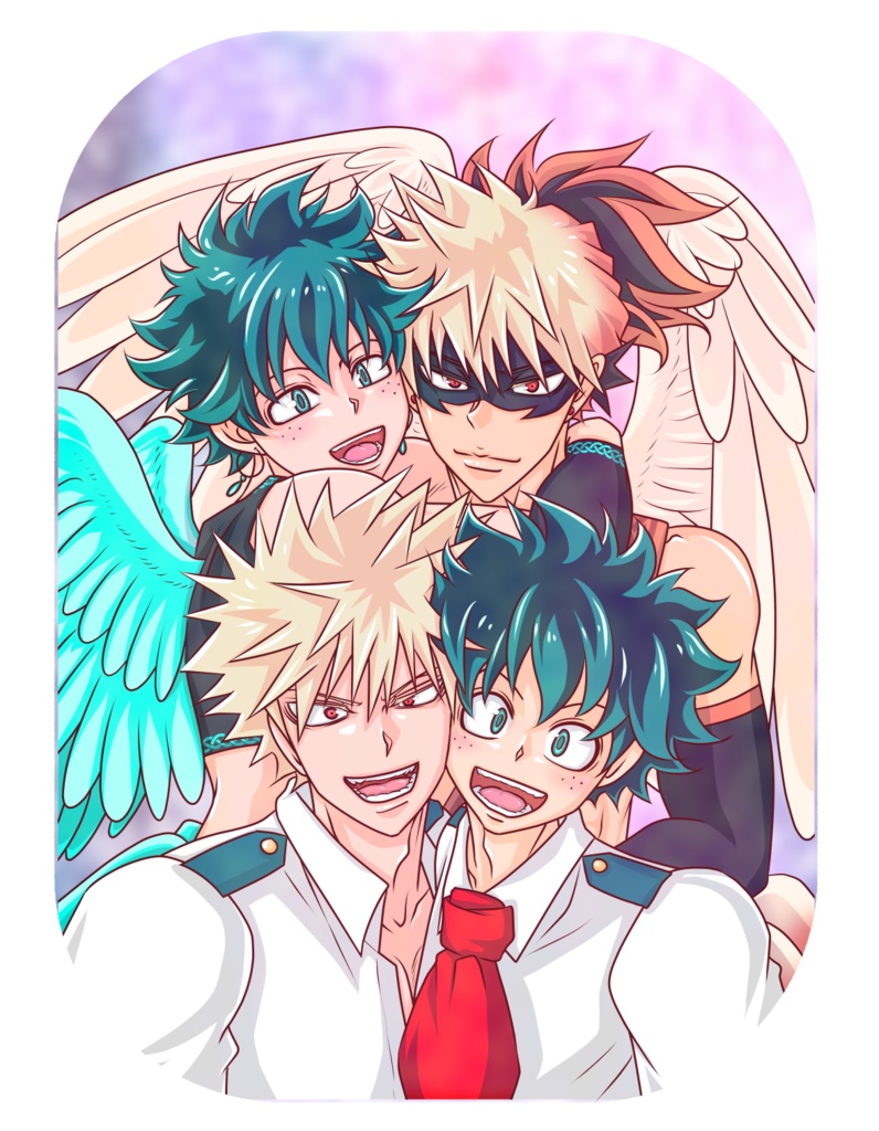 勝デク&鳥夫夫缶バッジ