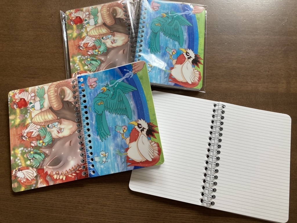 勝コッコファミリーメモ帳①②、2冊セット