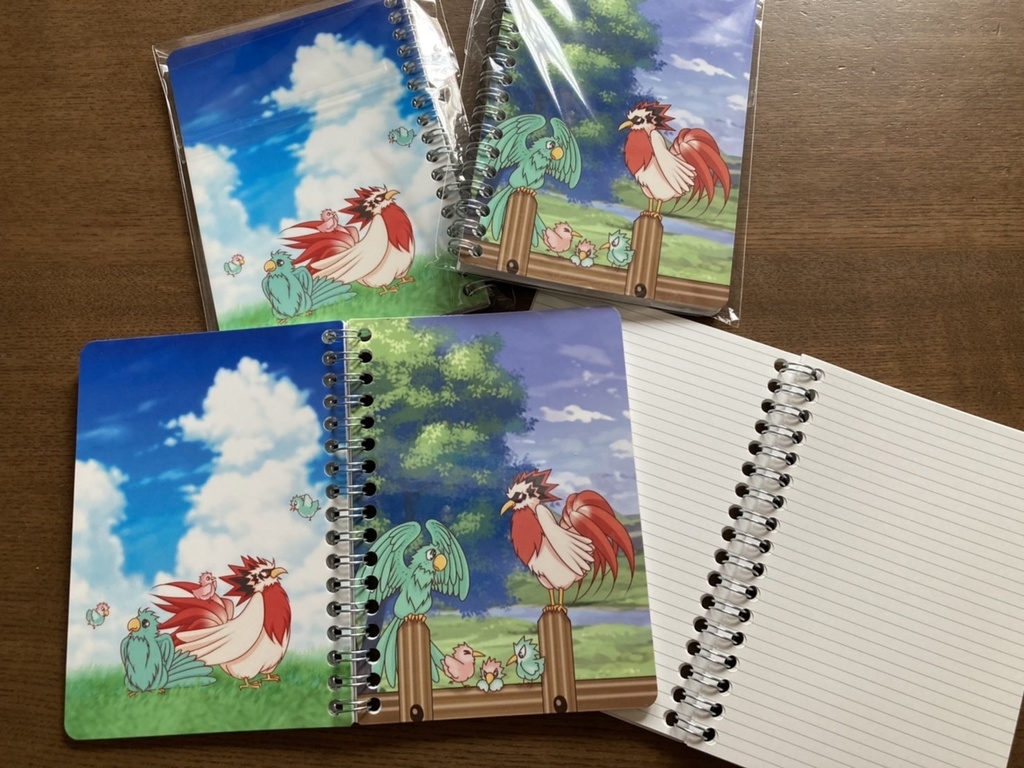 勝コッコファミリーメモ帳①②、2冊セット