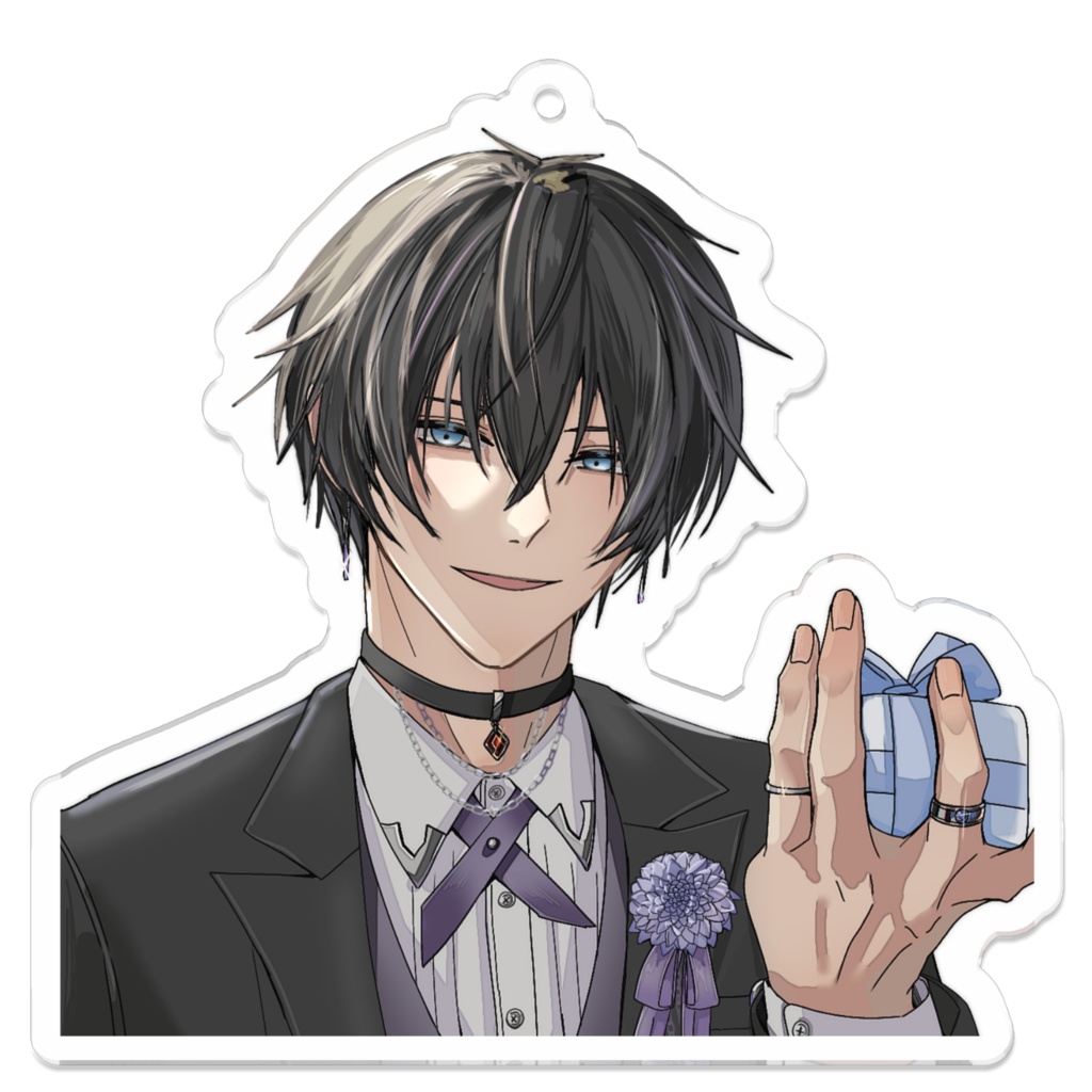 月原夜紘誕生記念イラスト2024アクリルキーホルダー