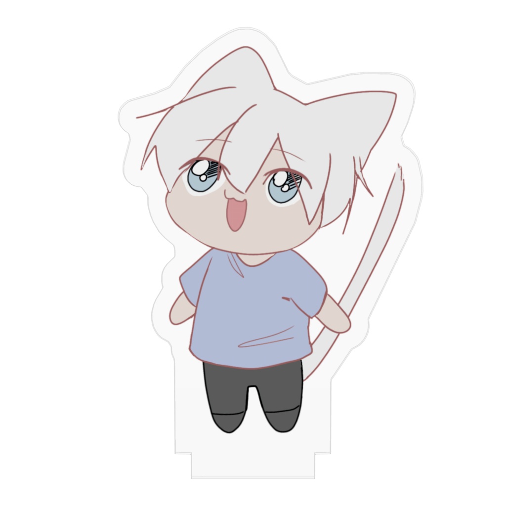 おめめキラキラちびしろにゃん