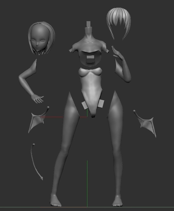 塗装練習用ガレージキット「カンタンちゃん」 STLデータ