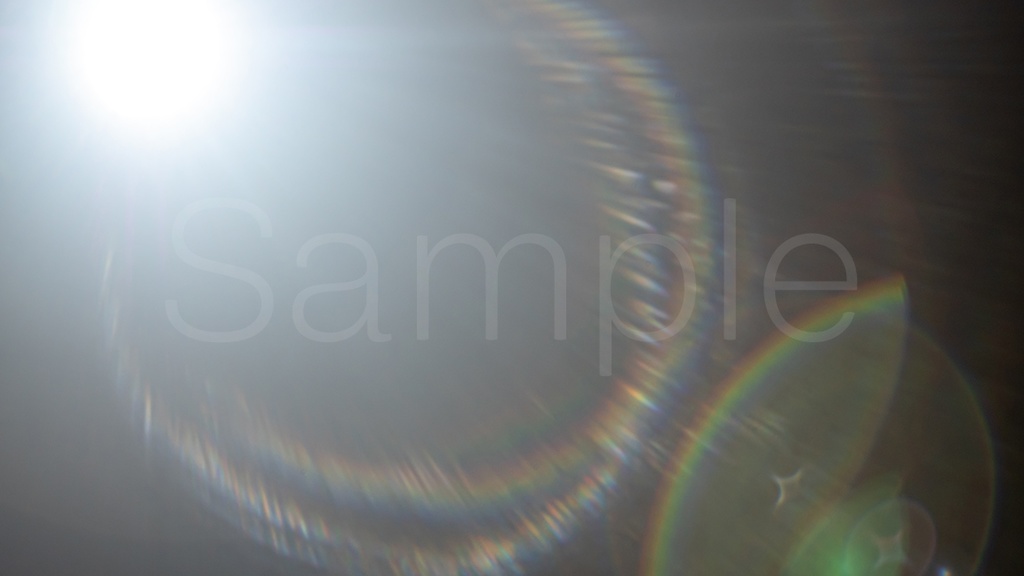【無料版有り】レンズフレア写真素材集【4K109枚セット】