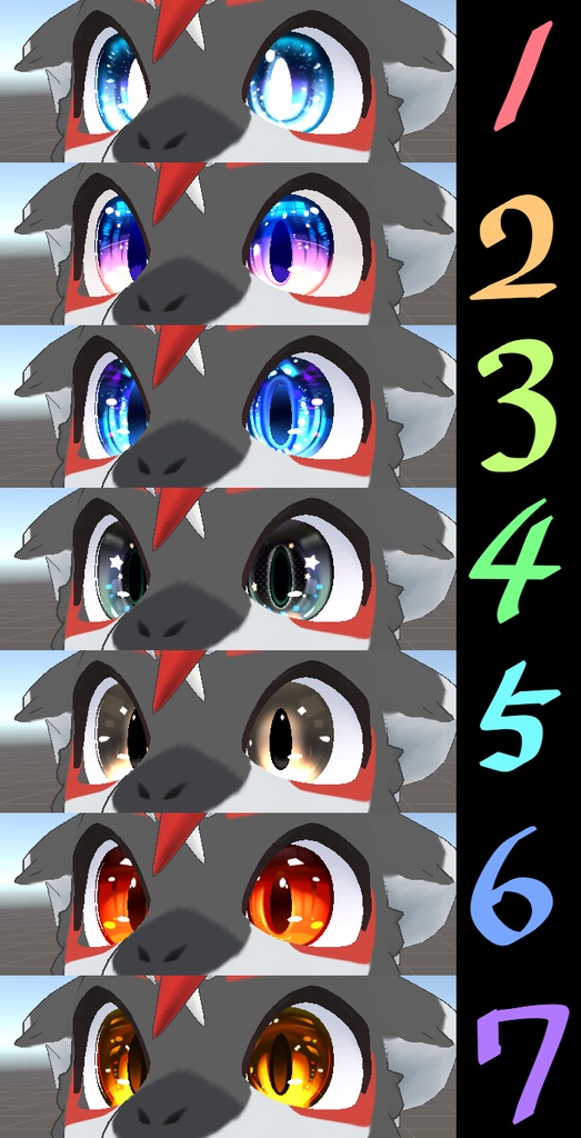 NEWシャラート用 7種のアイテクスチャ