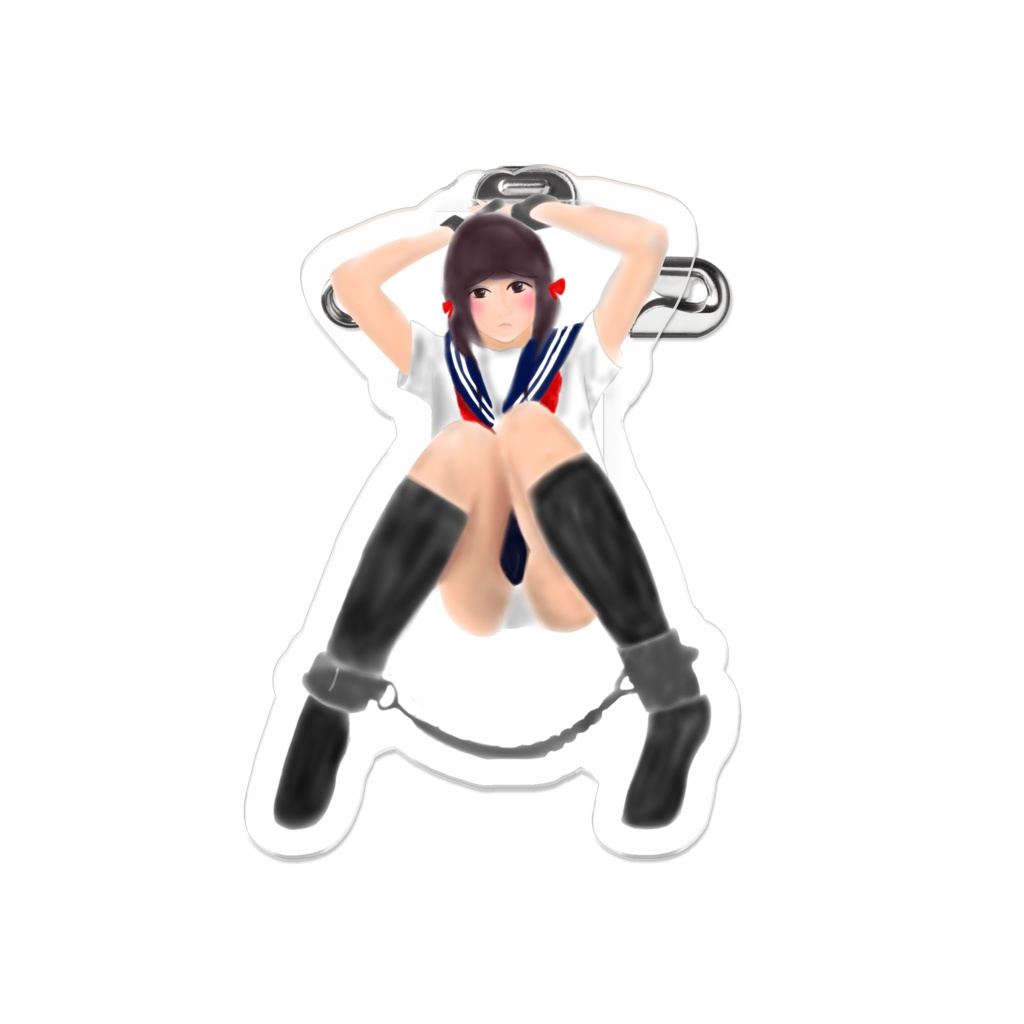 縛られ少女アクリルバッジ