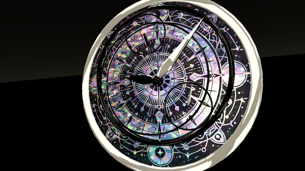 【アニメーション付き】Crystal Clock Halo