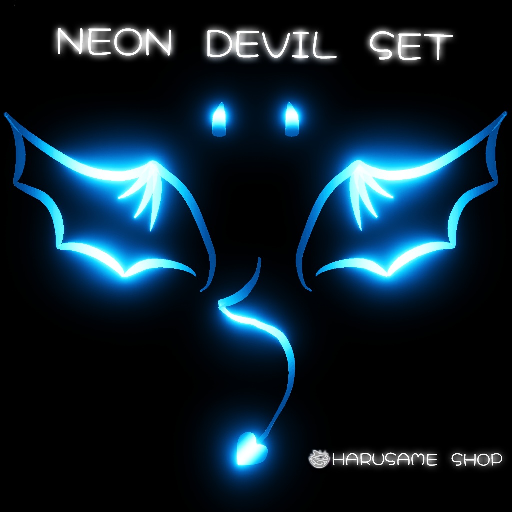 【アニメーション付き】Neon Devil Set