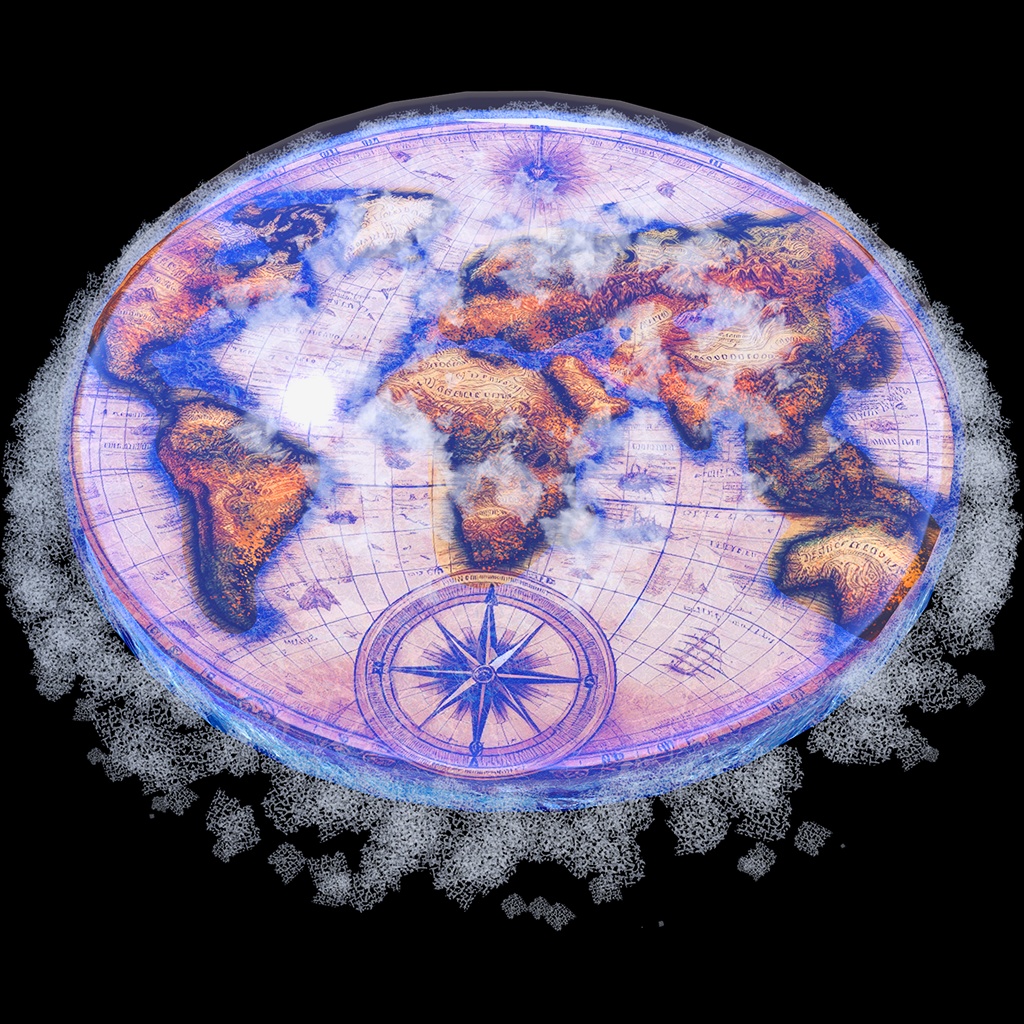 【アニメーション付き】Flat Earth Halo