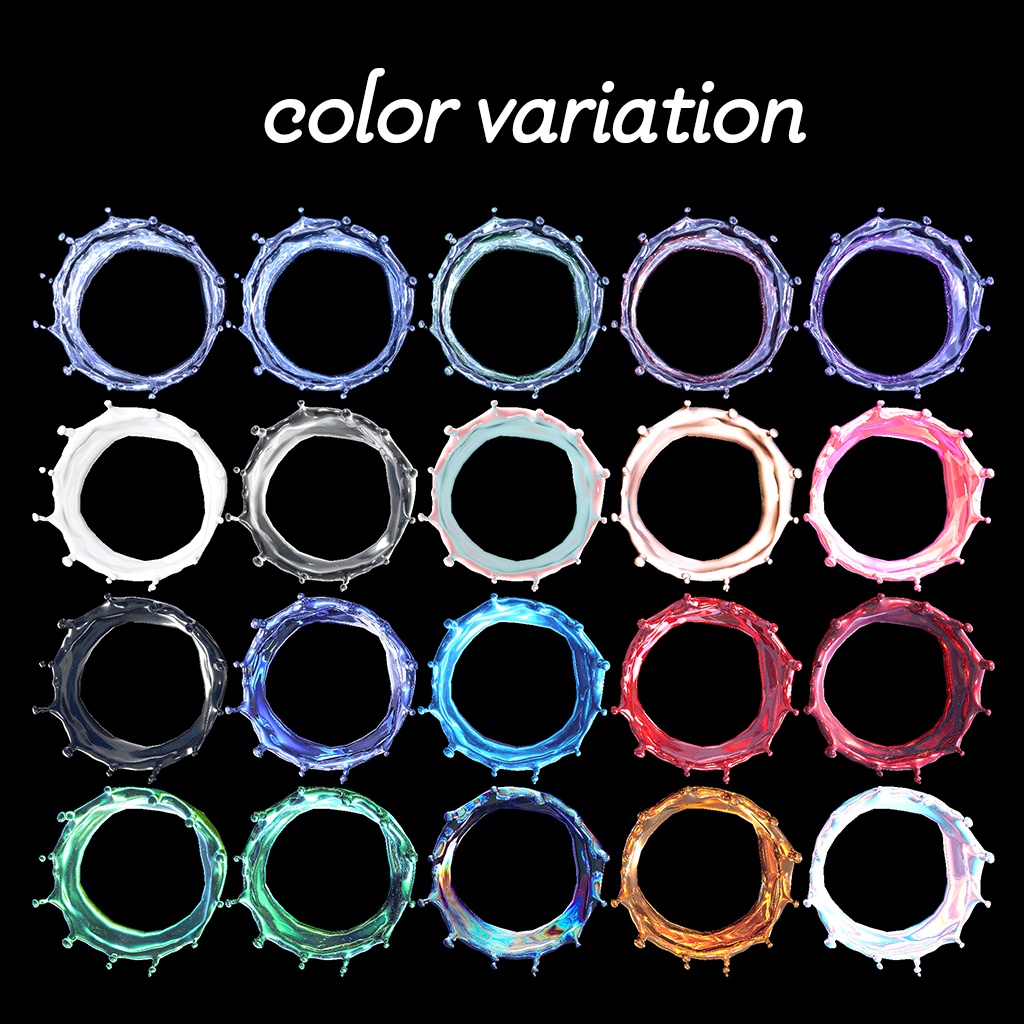 【動く!】Milk Crown Halo