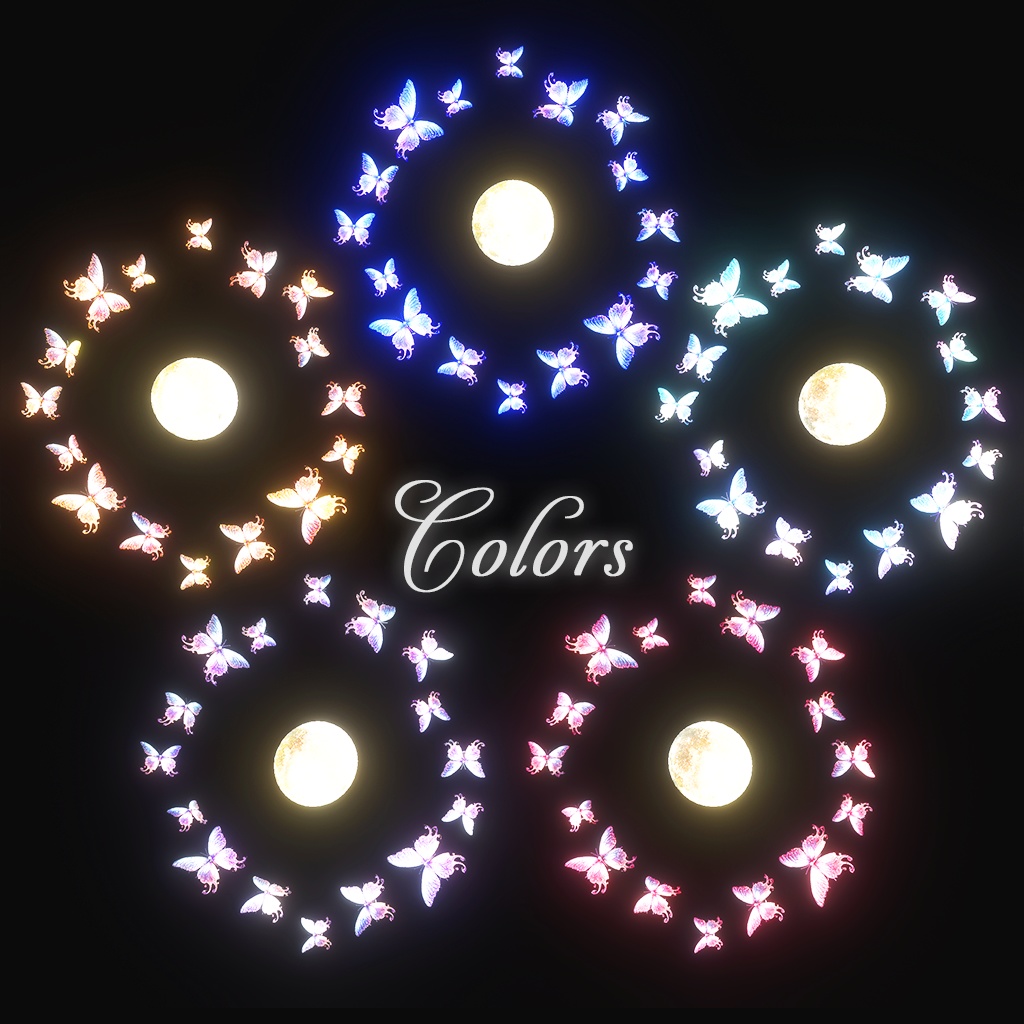 【パーティクル付き】Butterfly Halo