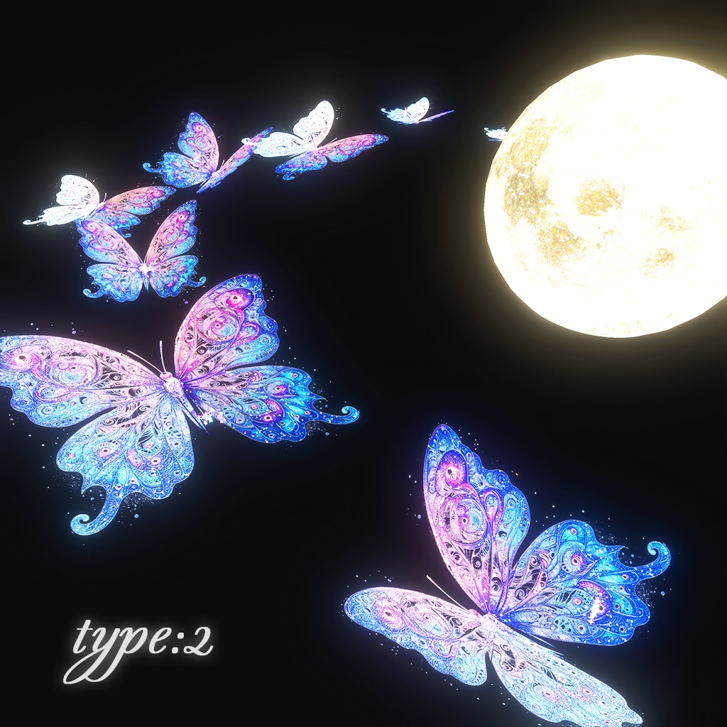 【パーティクル付き】Butterfly Halo