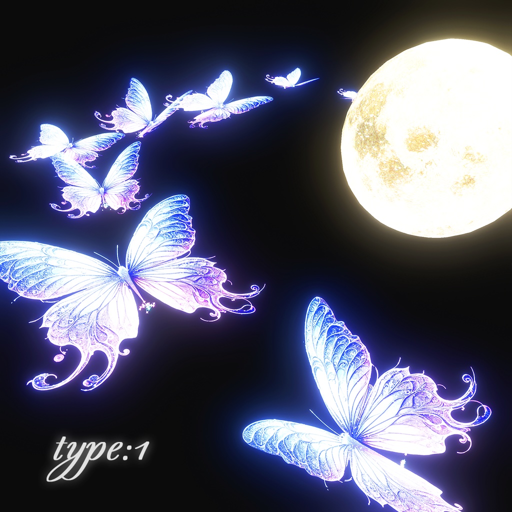 【パーティクル付き】Butterfly Halo