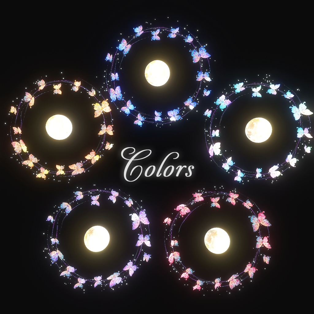 【パーティクル付き】Butterfly Halo