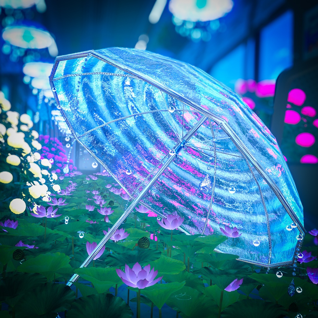 【雨を降らせてビームも打てる!!】雨音の傘