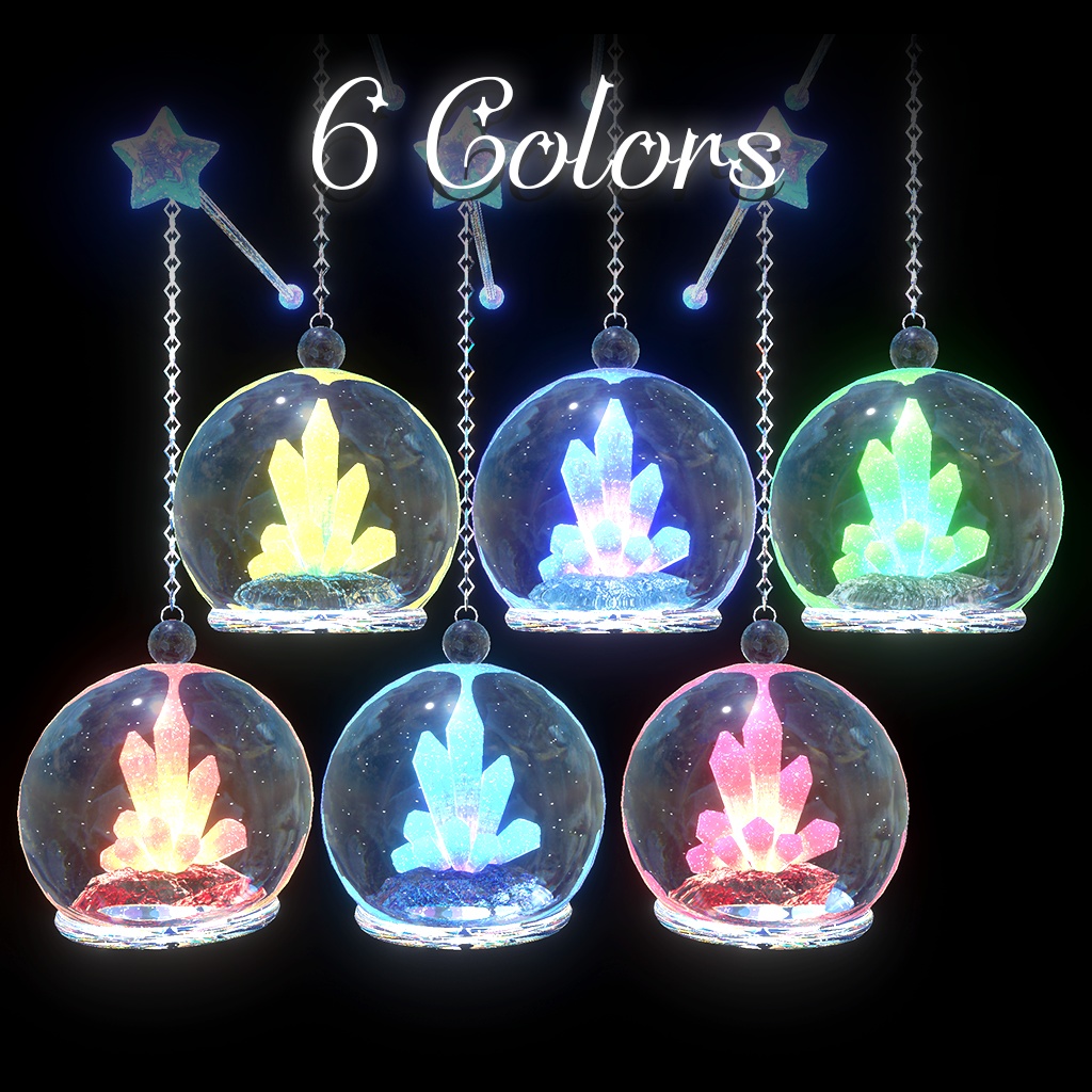 【MA対応】星結晶のピアス