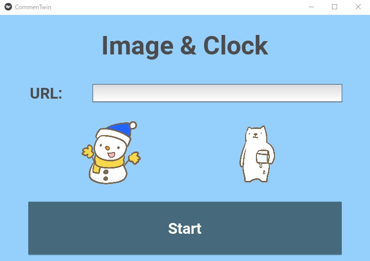 【配信向け素材】コメントで動くイラスト時計【CommenTwin】