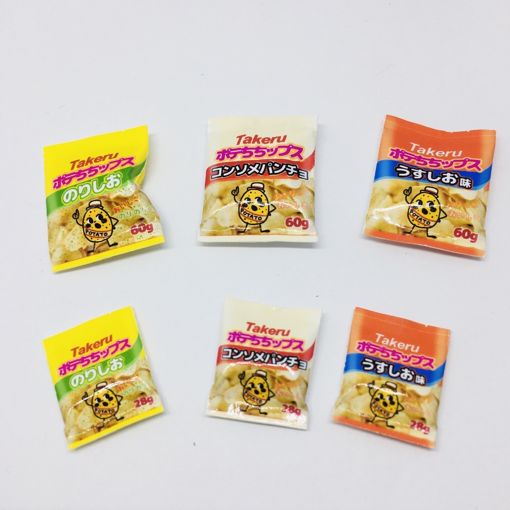 ミニチュアお菓子　ポテちちップス(中・小)セット