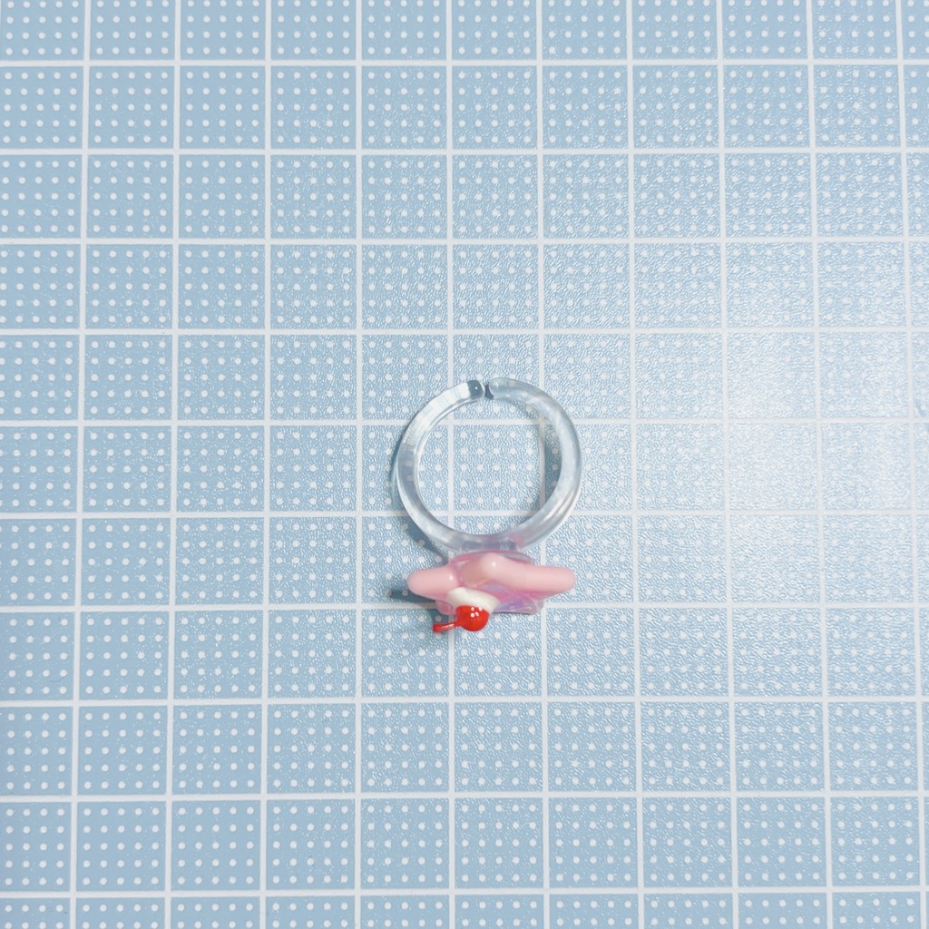 クリームソーダのピンキーリング(星)