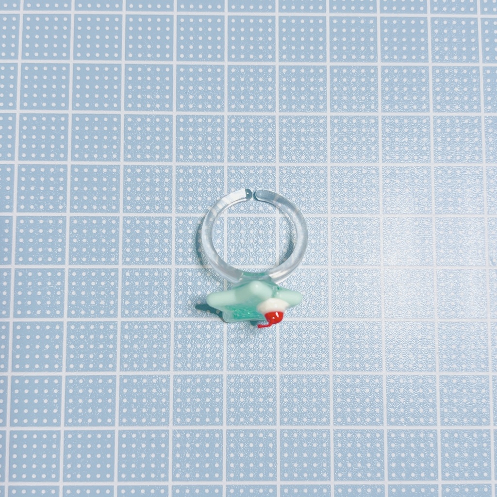 クリームソーダのピンキーリング(星)