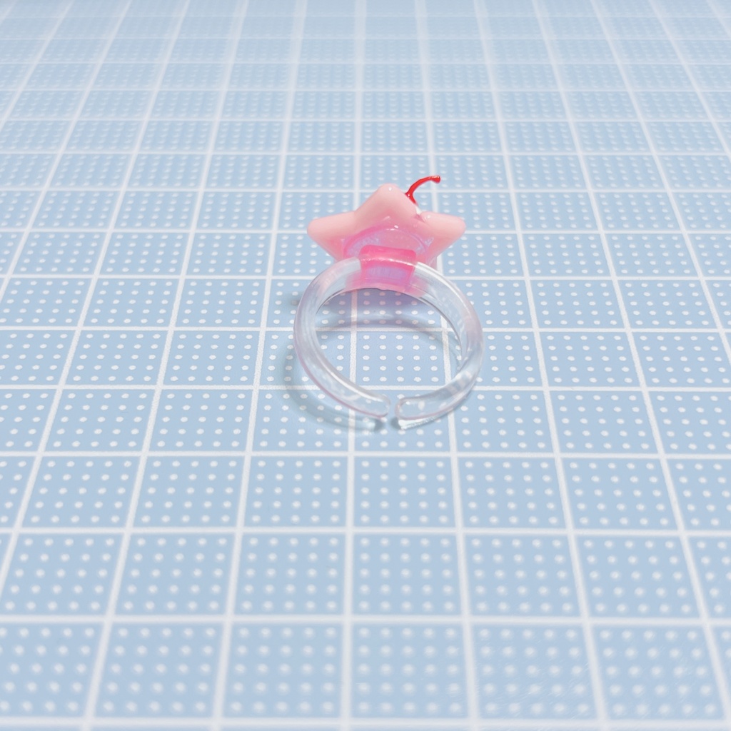 クリームソーダのピンキーリング(星)