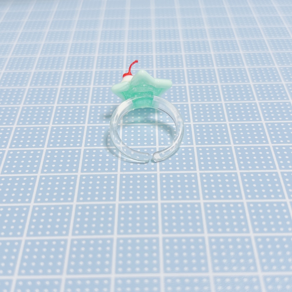 クリームソーダのピンキーリング(星)