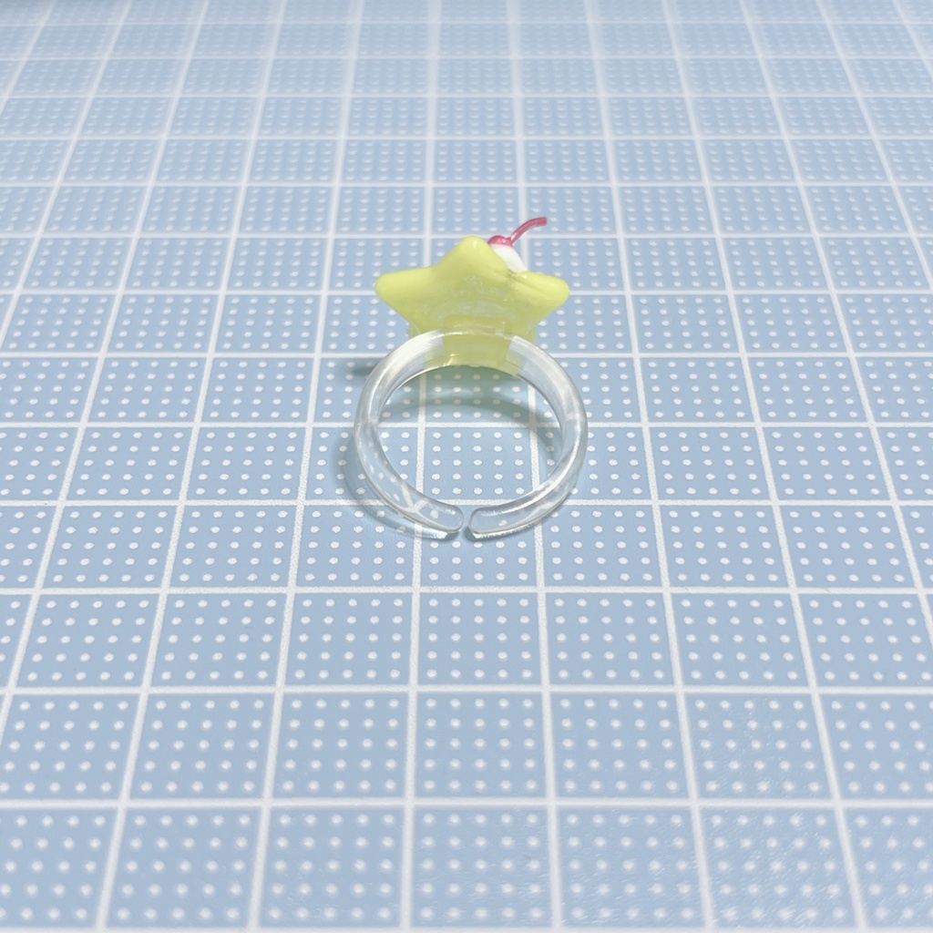 クリームソーダのピンキーリング(星)