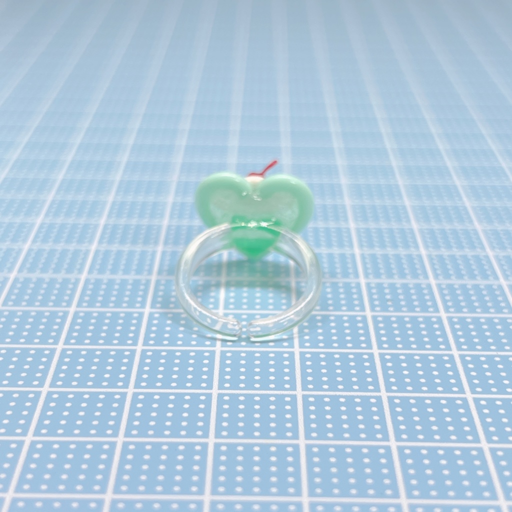 クリームソーダのピンキーリング(ハート)