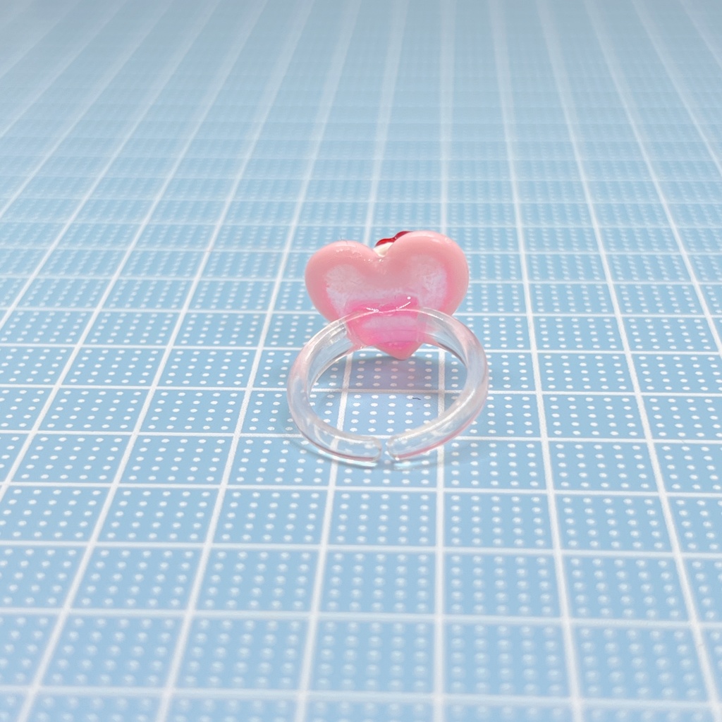 クリームソーダのピンキーリング(ハート)