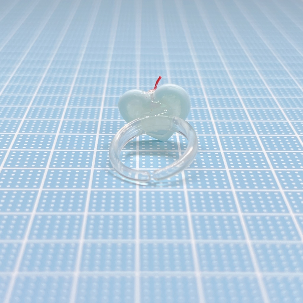 クリームソーダのピンキーリング(ハート)