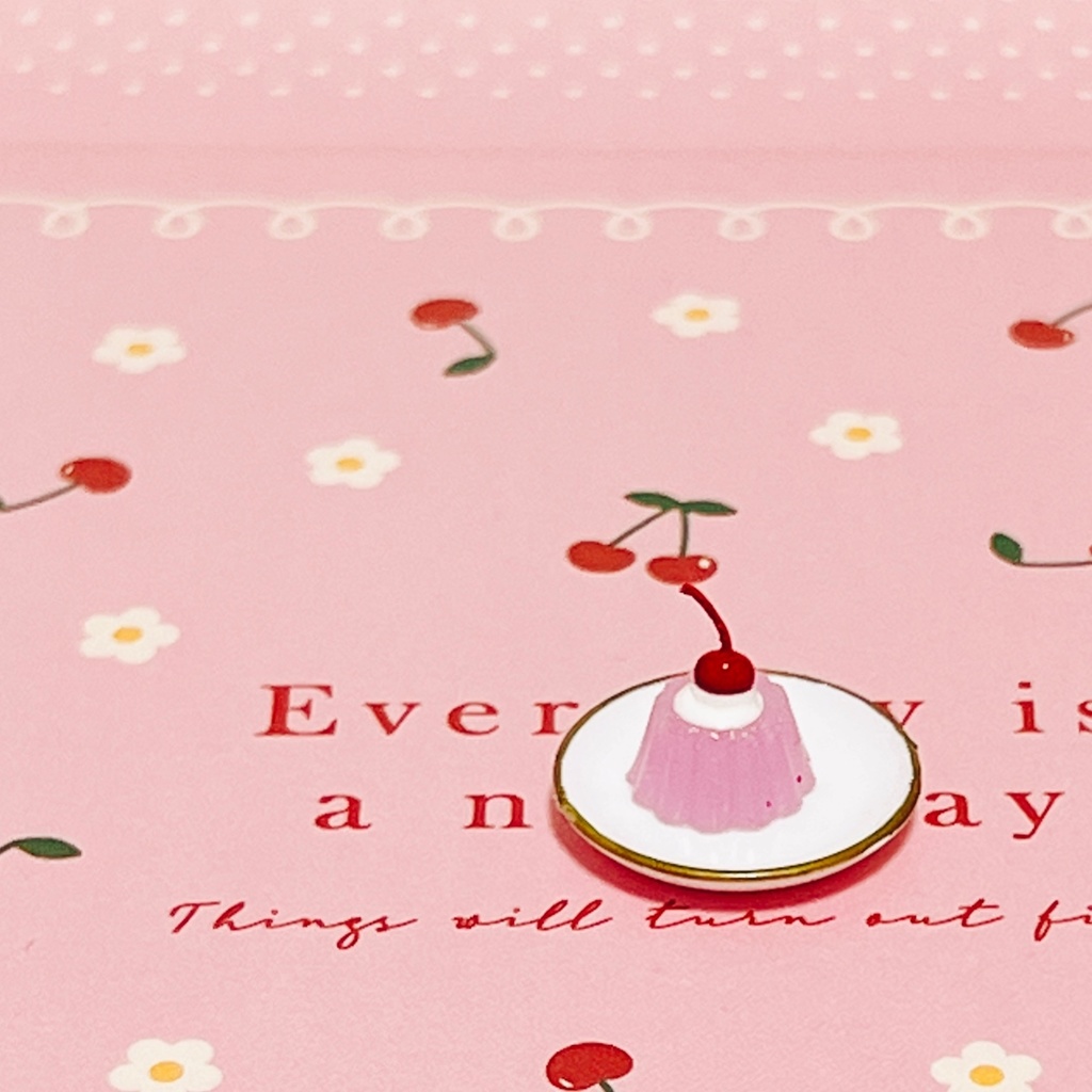 ミニチュアゼリー・桜和菓子 お皿付き