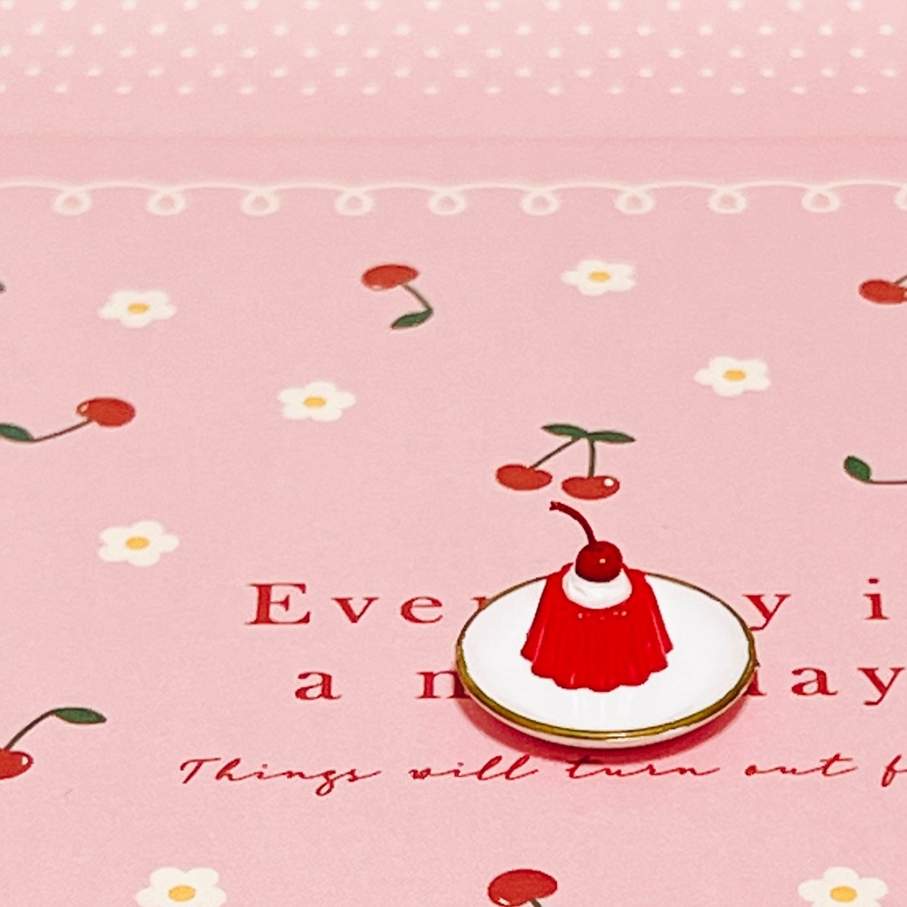 ミニチュアゼリー・桜和菓子 お皿付き