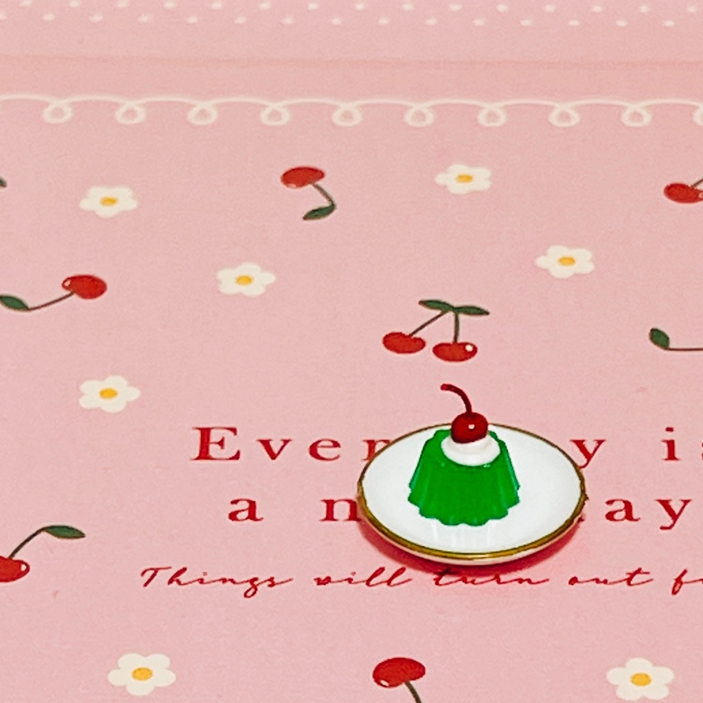 ミニチュアゼリー・桜和菓子 お皿付き