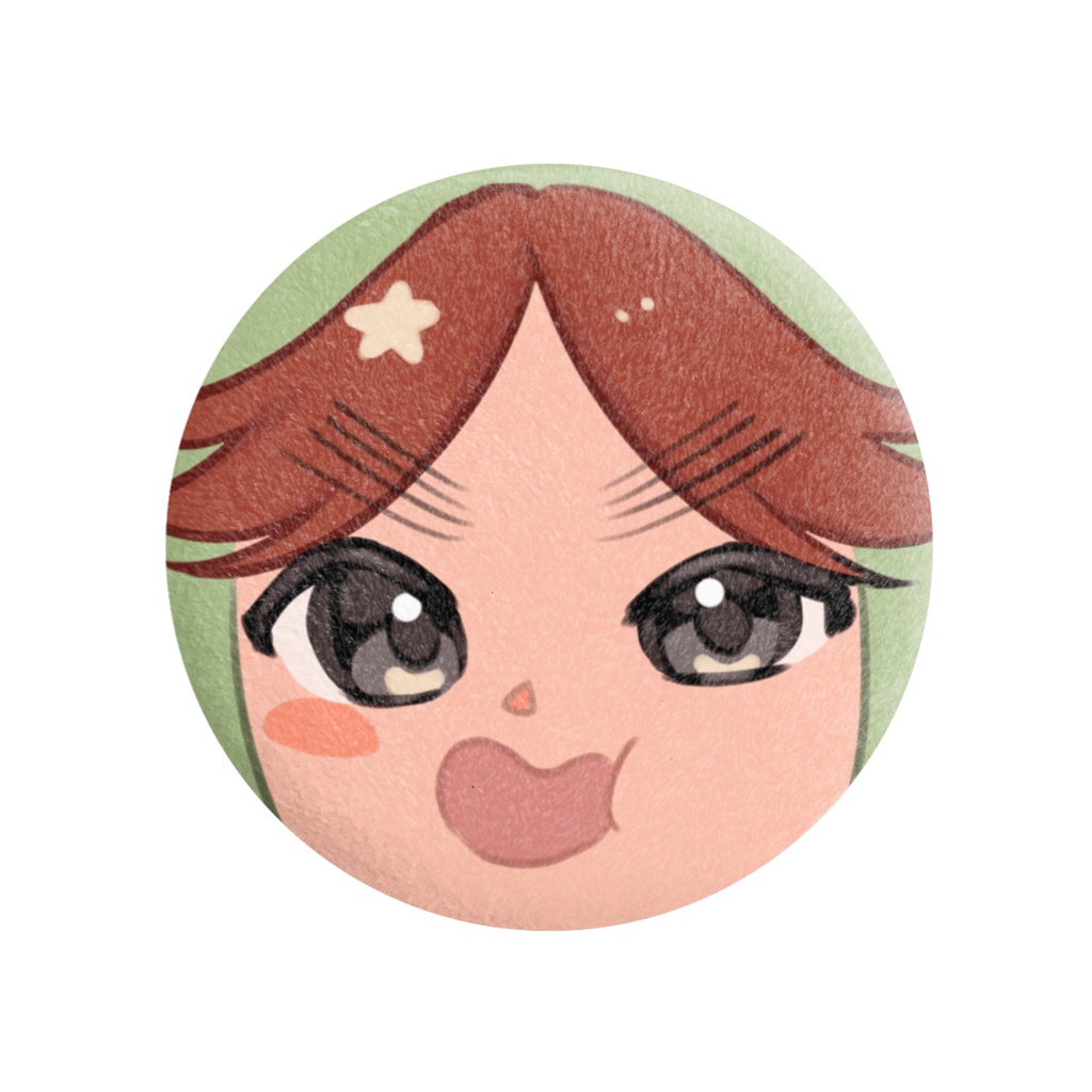 ふわふわ缶バッジ　富松作兵衛