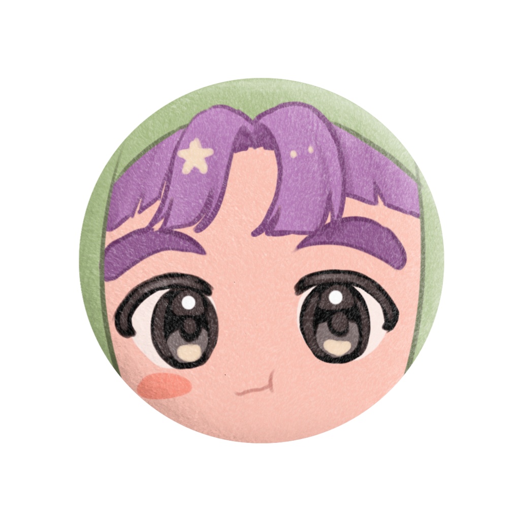 ふわふわ缶バッジ　三反田数馬