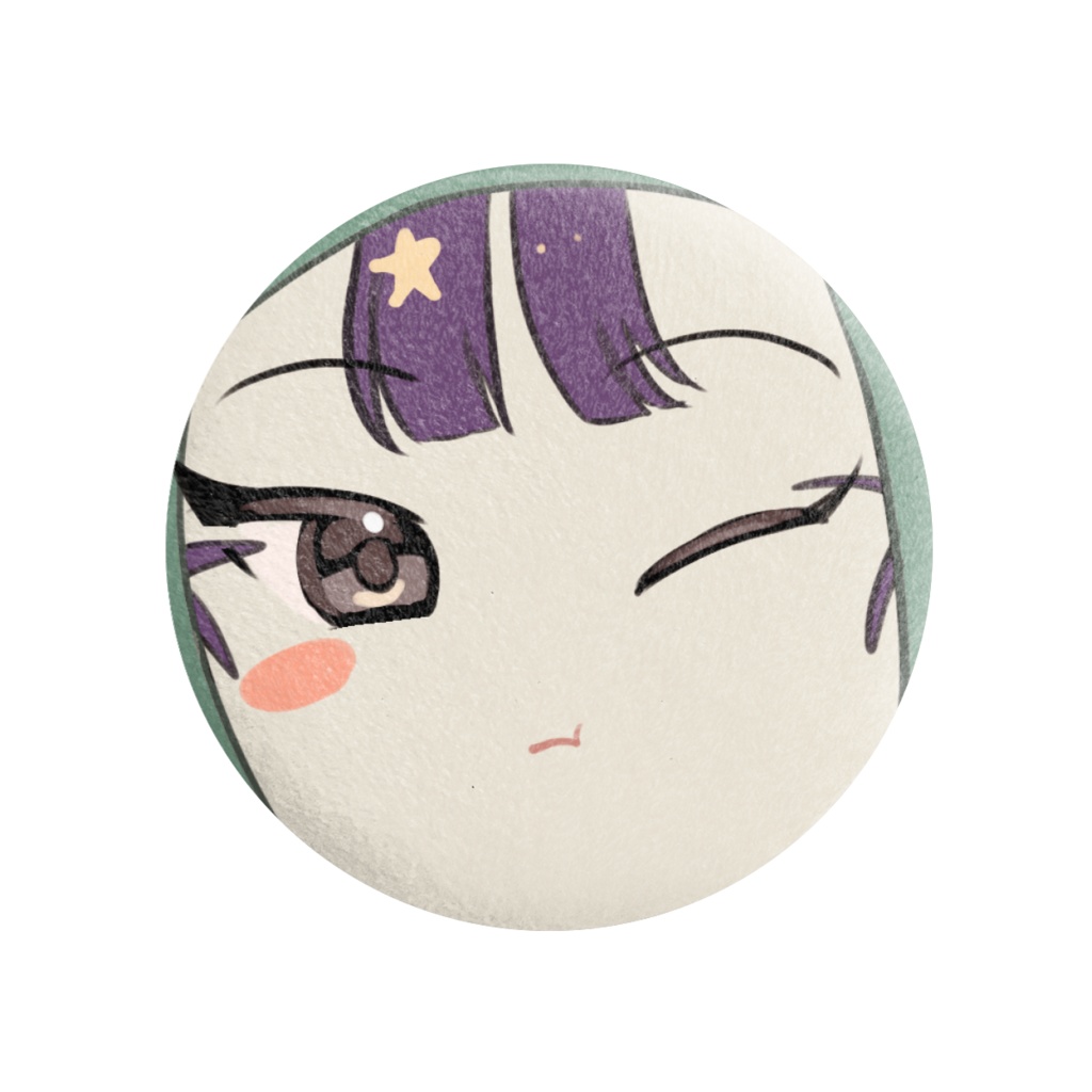 ふわふわ缶バッジ　立花仙蔵