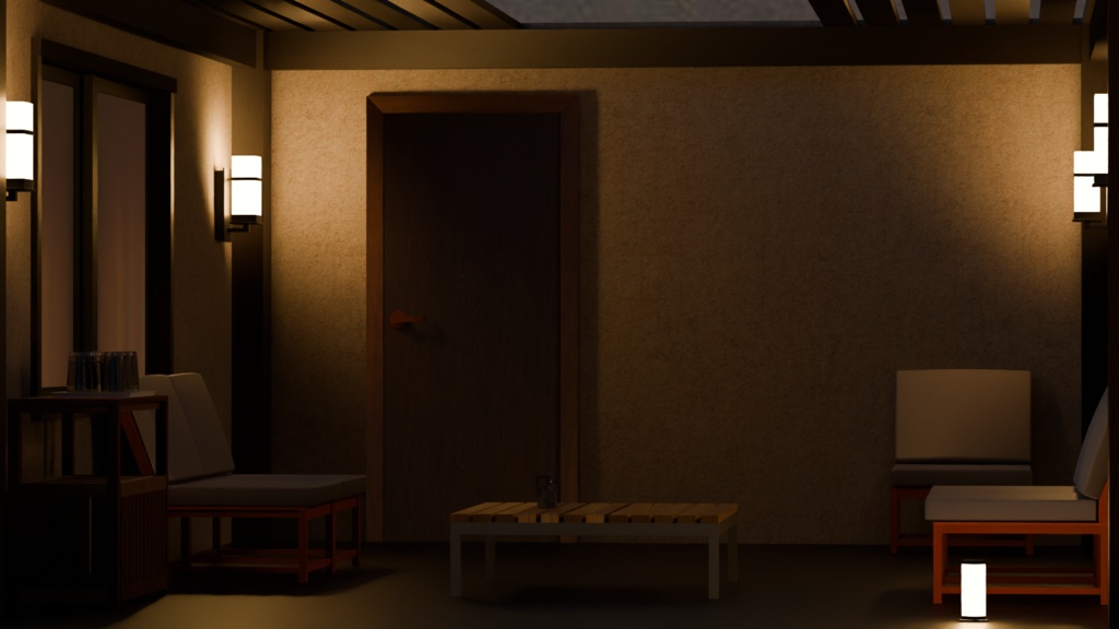 【VRC想定】night balcony