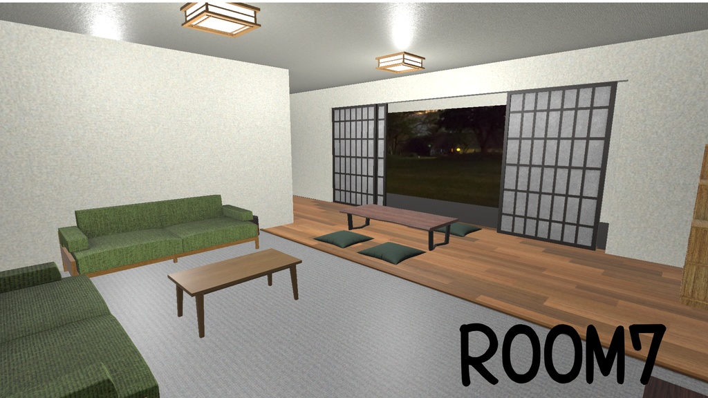 【VRC想定】　家具付き部屋7