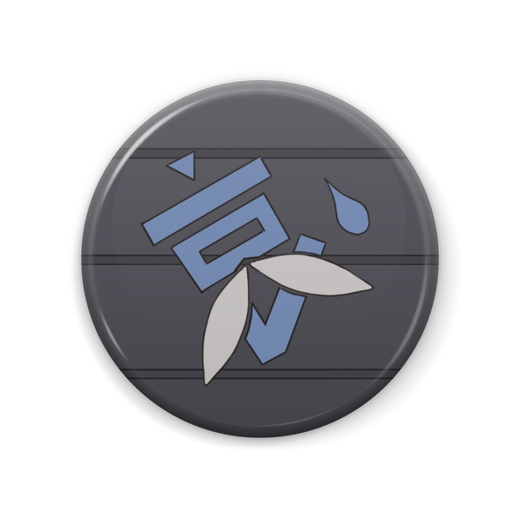 刹麻呂　哀バンダナ缶バッジ　