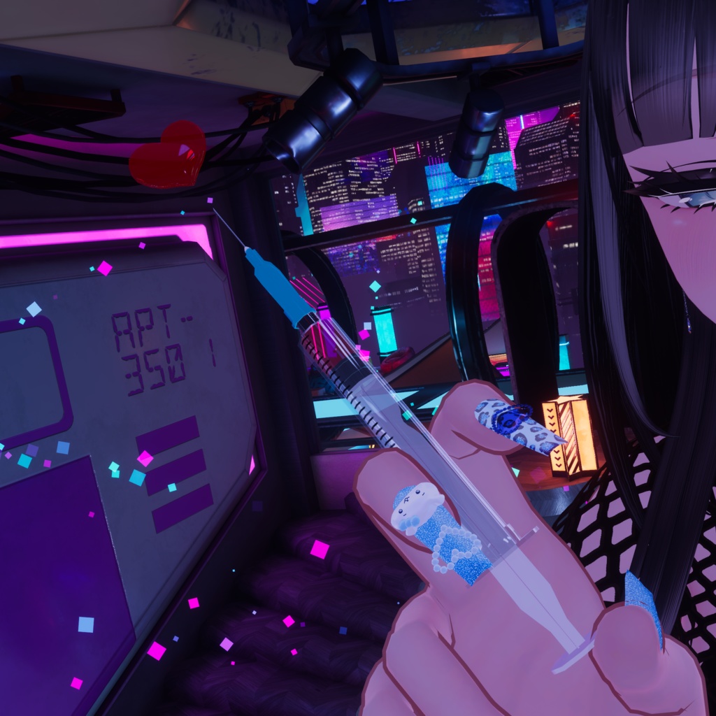 【VRChat想定】注射器【ギミック付き】