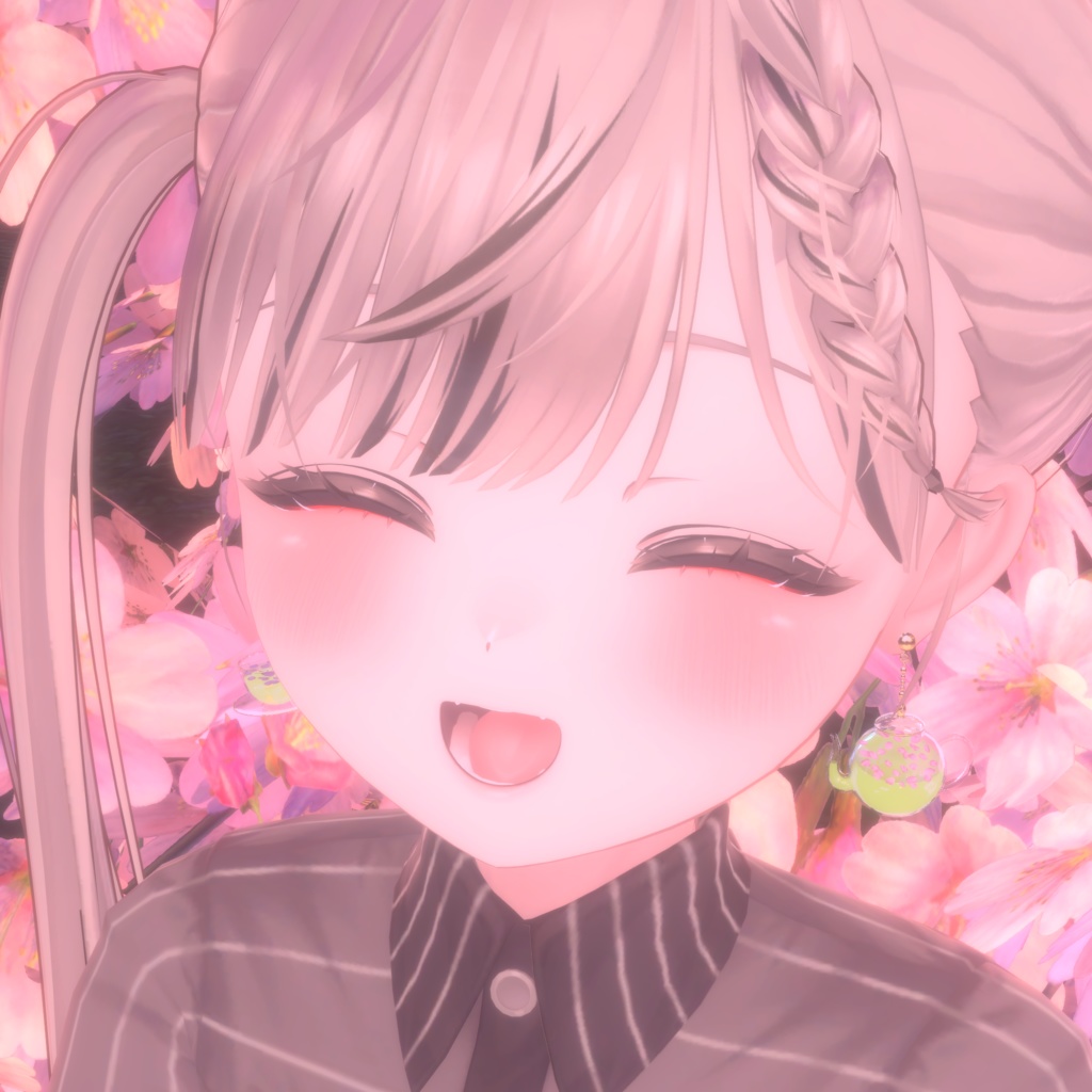 【VRChat想定】お茶会ピアス