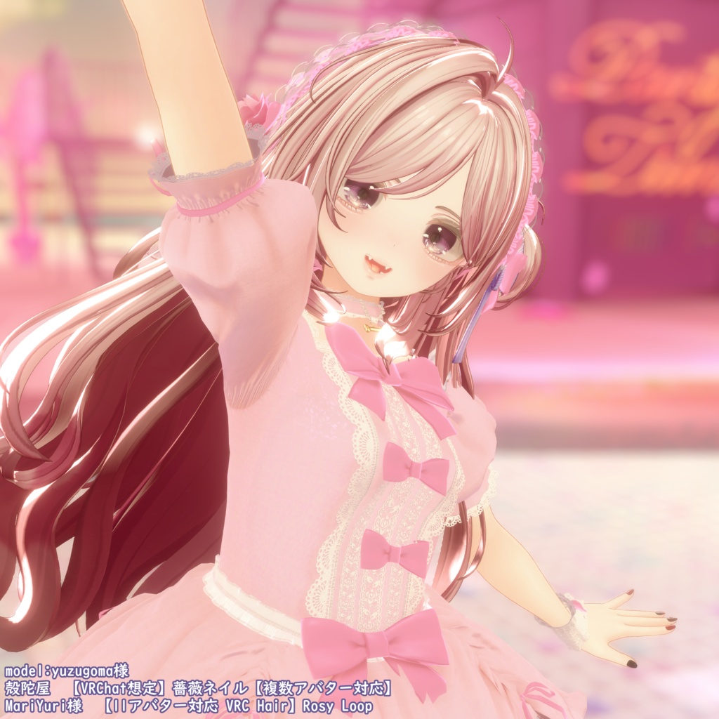 【9アバター対応】SanielaDress【VRChat想定】