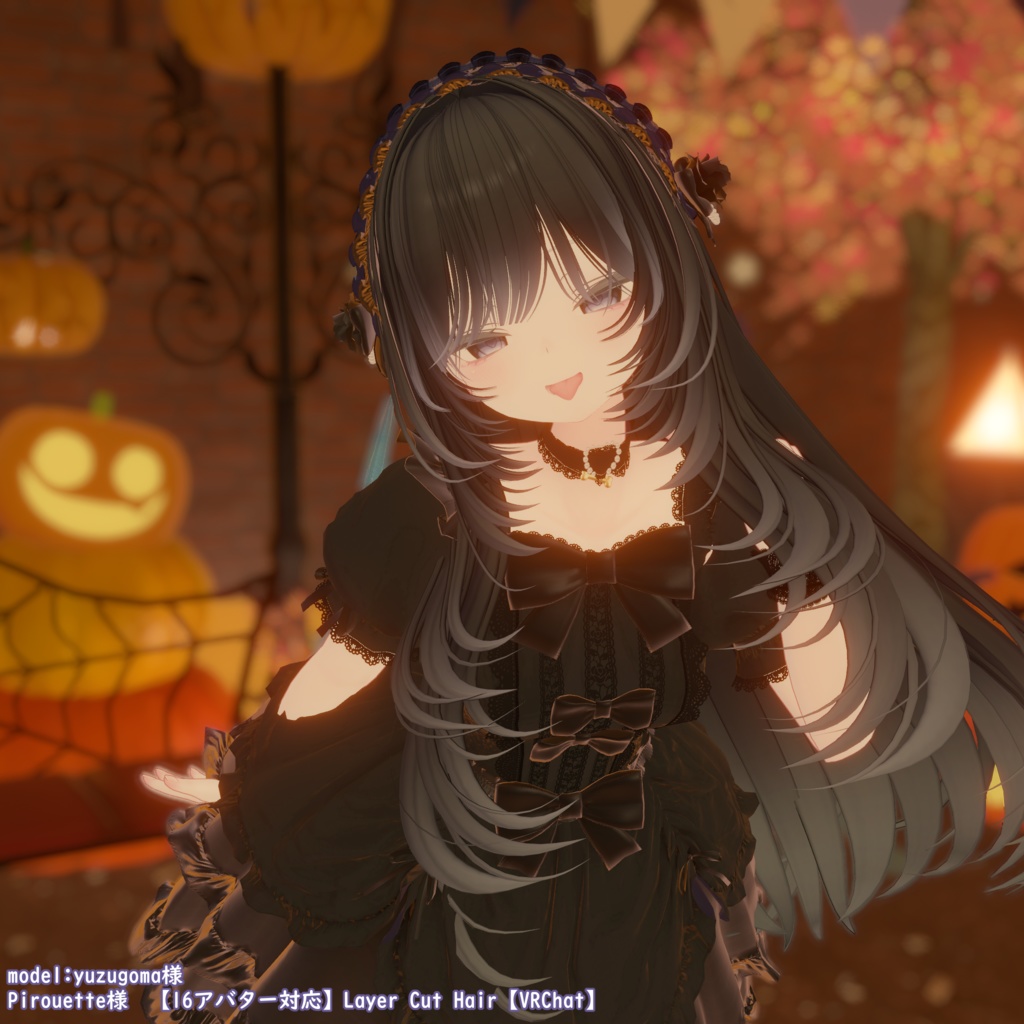 【9アバター対応】SanielaDress【VRChat想定】