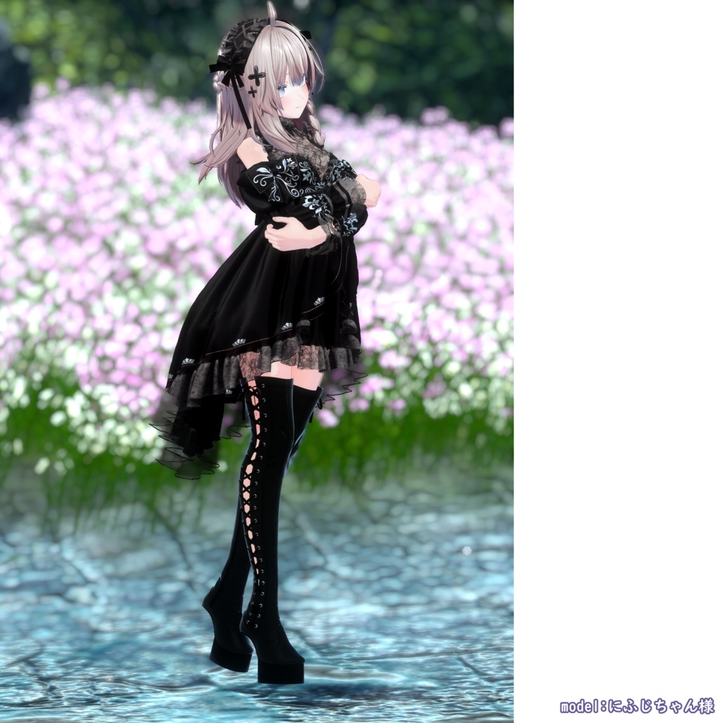 【9アバター対応】Heelless Boots【VRChat想定】