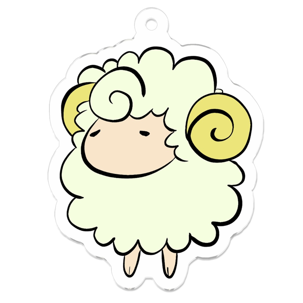 ラムキーホルダー(コーティング有)