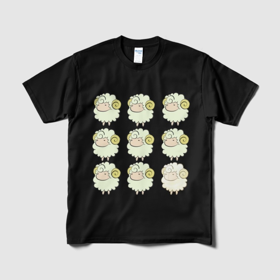 【短納期】もこもこラムTシャツ(カラバリ有)