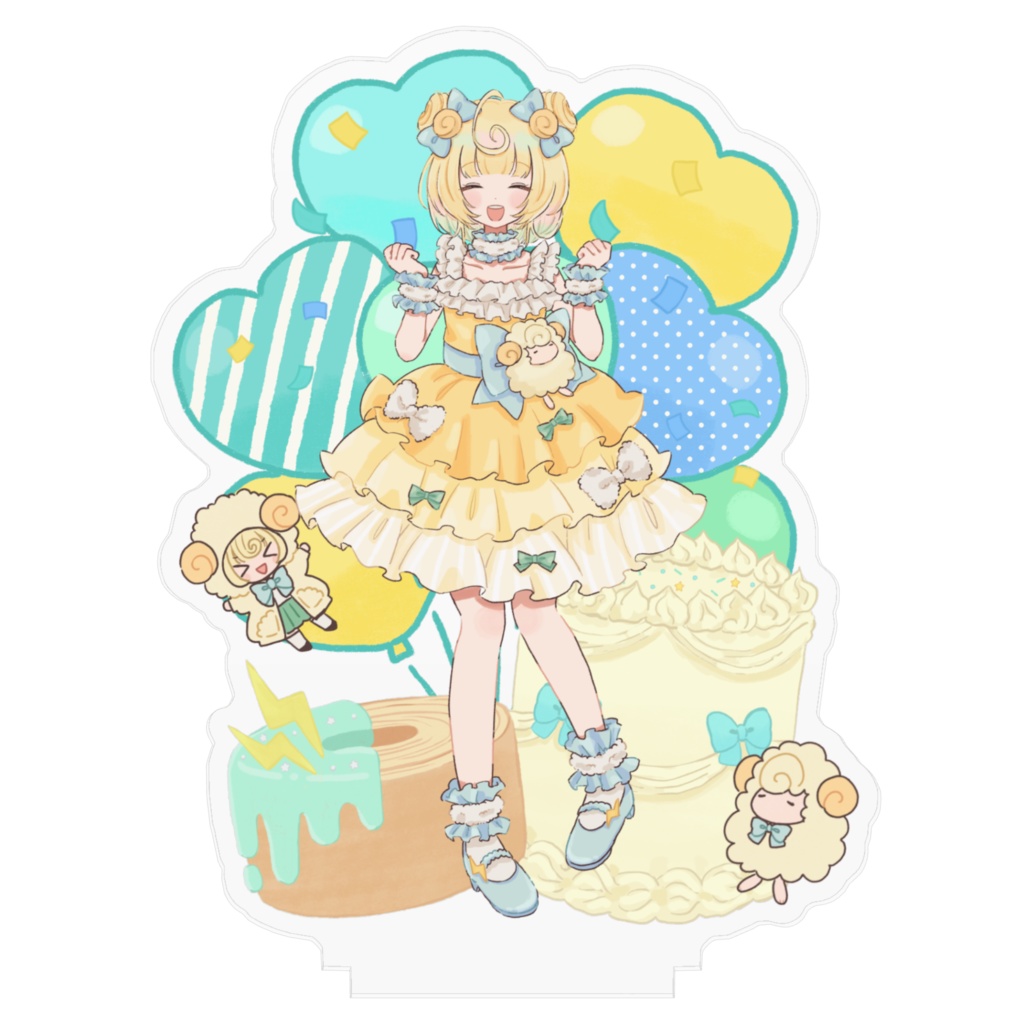 雛豆ラム2023誕生日グッズ アクリルフィギュア